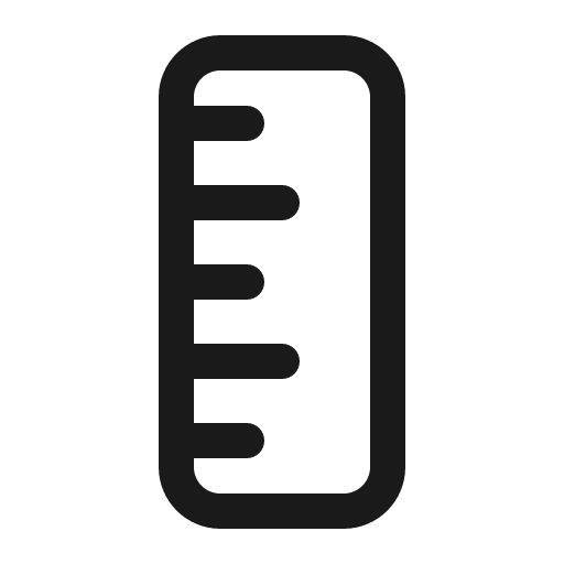 Ruler 32 regular icon, solid style, from Fluent UI System Icons