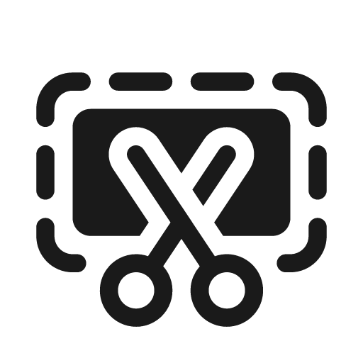 Screen cut 20 filled icon, filled style, from Fluent UI System Icons