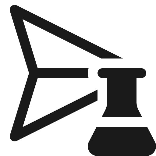 Send beaker 16 regular icon, solid style, from Fluent UI System Icons