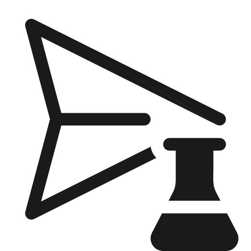 Send beaker 20 regular icon, solid style, from Fluent UI System Icons