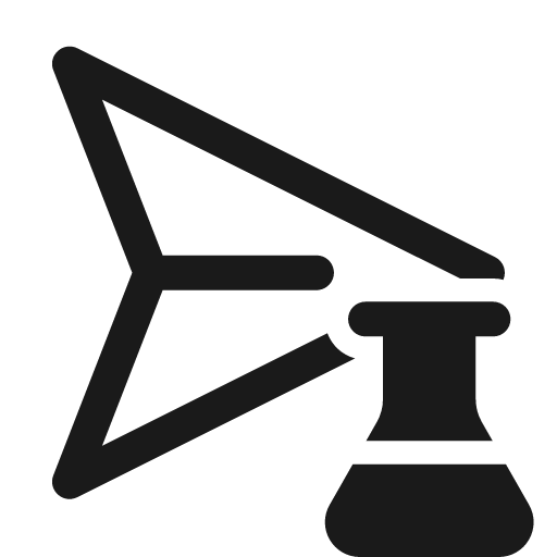 Send beaker 24 regular icon, solid style, from Fluent UI System Icons