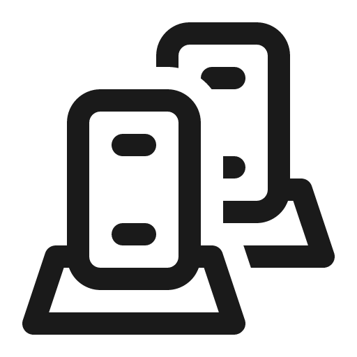 Server surface multiple 16 regular icon, solid style, from Fluent UI System Icons