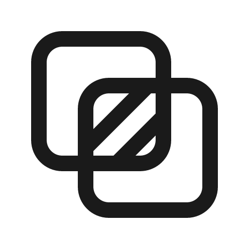 Shape intersect 16 regular icon, solid style, from Fluent UI System Icons