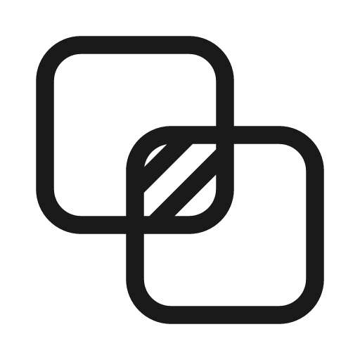 Shape intersect 20 regular icon, solid style, from Fluent UI System Icons
