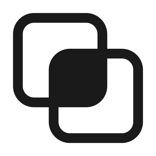 Shape intersect 24 filled icon, filled style, from Fluent UI System Icons
