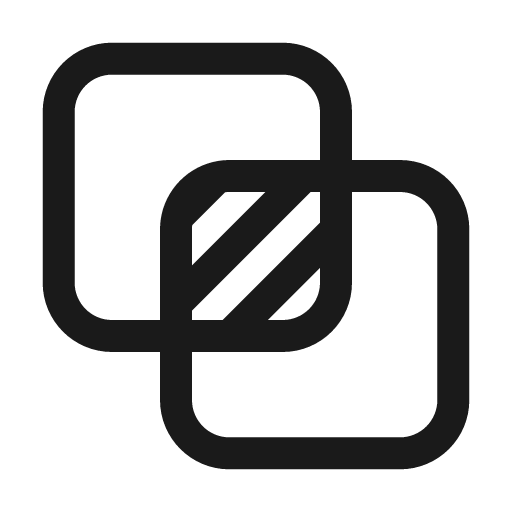 Shape intersect 24 regular icon, solid style, from Fluent UI System Icons