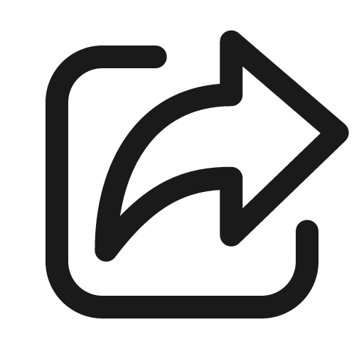 Share 24 regular icon, solid style, from Fluent UI System Icons