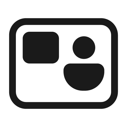 Share screen person overlay inside 28 regular icon, solid style, from Fluent UI System Icons
