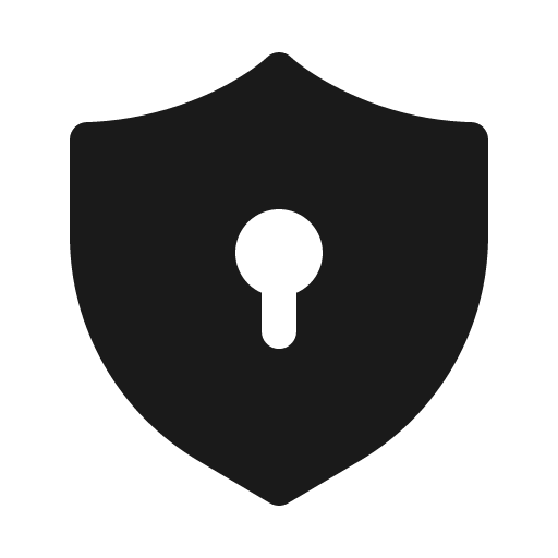 Shield keyhole 16 filled icon, filled style, from Fluent UI System Icons