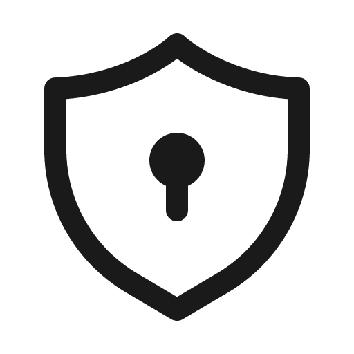 Shield keyhole 16 regular icon, solid style, from Fluent UI System Icons