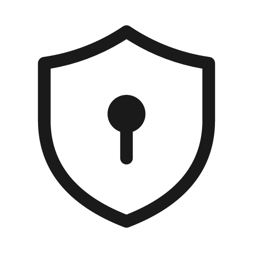 Shield keyhole 20 regular icon, solid style, from Fluent UI System Icons