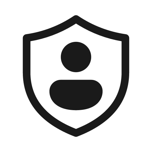Shield person 20 regular icon, solid style, from Fluent UI System Icons