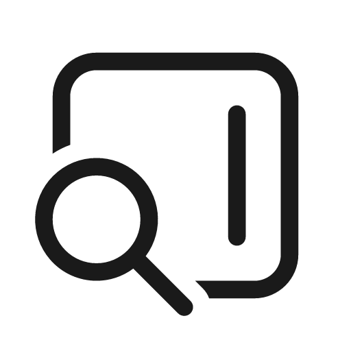 Sidebar search ltr 20 regular icon, solid style, from Fluent UI System Icons