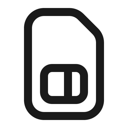 Sim 16 regular icon, solid style, from Fluent UI System Icons