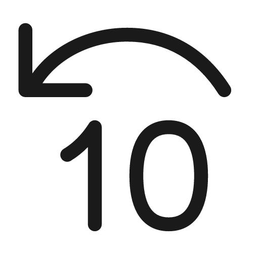 Skip back 10 28 regular icon, solid style, from Fluent UI System Icons