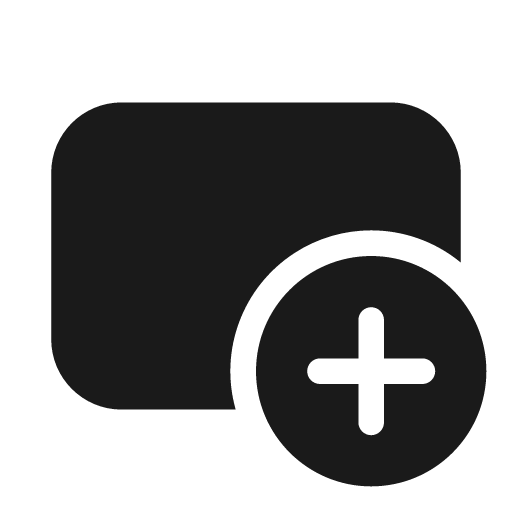 Slide add 20 filled icon, filled style, from Fluent UI System Icons