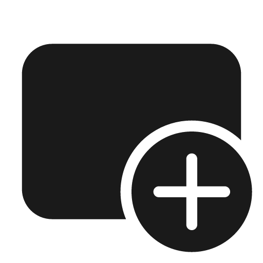 Slide add 24 filled icon, filled style, from Fluent UI System Icons