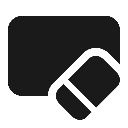 Slide eraser 16 filled icon, filled style, from Fluent UI System Icons