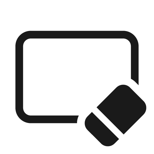Slide eraser 20 regular icon, solid style, from Fluent UI System Icons