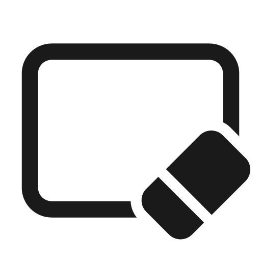 Slide eraser 24 regular icon, solid style, from Fluent UI System Icons