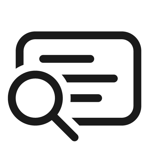 Slide search 20 regular icon, solid style, from Fluent UI System Icons