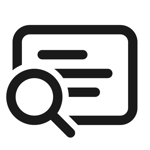 Slide search 24 regular icon, solid style, from Fluent UI System Icons