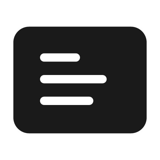 Slide text 48 filled icon, filled style, from Fluent UI System Icons