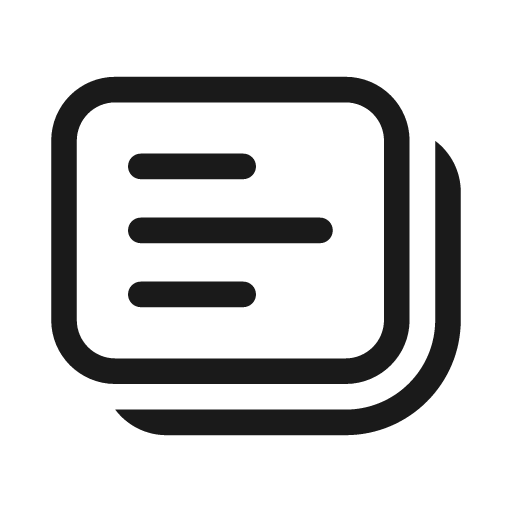 Slide text multiple 20 regular icon, solid style, from Fluent UI System Icons