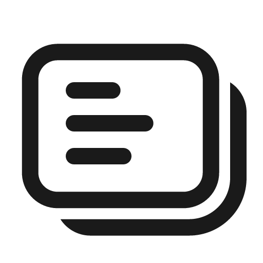 Slide text multiple 24 regular icon, solid style, from Fluent UI System Icons
