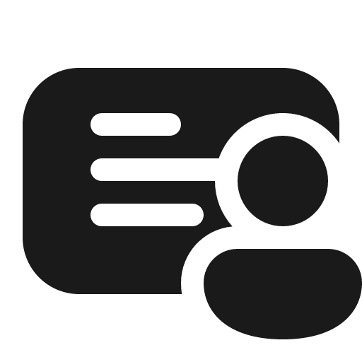 Slide text person 16 filled icon, filled style, from Fluent UI System Icons