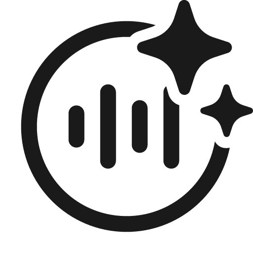 Sound wave circle sparkle 24 regular icon, solid style, from Fluent UI System Icons