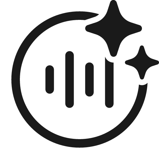 Sound wave circle sparkle 28 regular icon, solid style, from Fluent UI System Icons