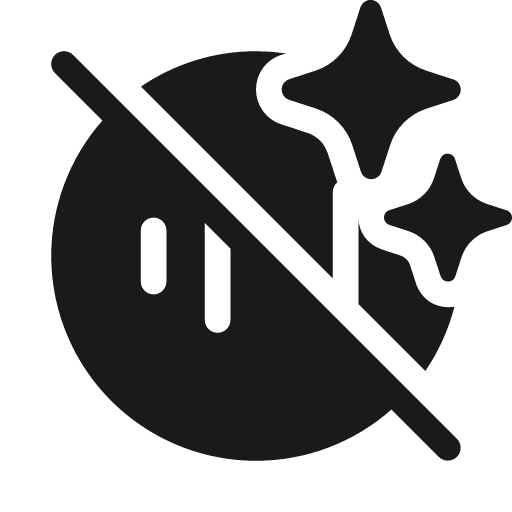 Sound wave circle sparkle off 20 filled icon, filled style, from Fluent UI System Icons
