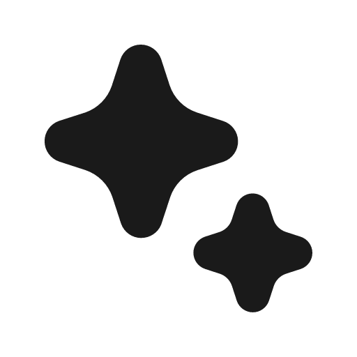 Sparkle 24 filled icon, filled style, from Fluent UI System Icons