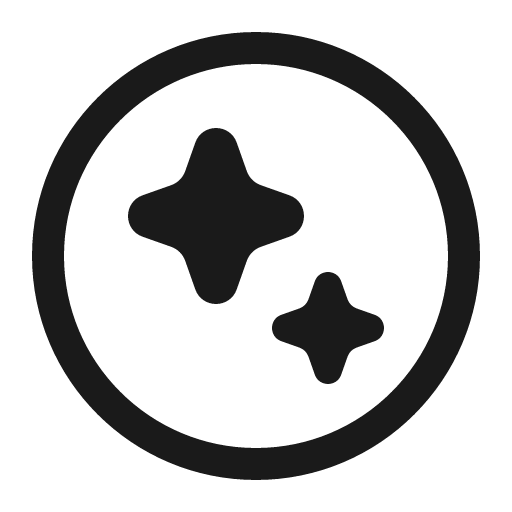 Sparkle circle 32 regular icon, solid style, from Fluent UI System Icons