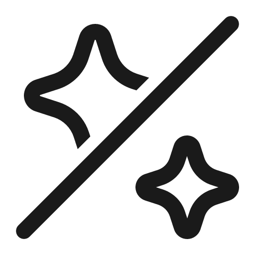 Sparkle off 32 regular icon, solid style, from Fluent UI System Icons