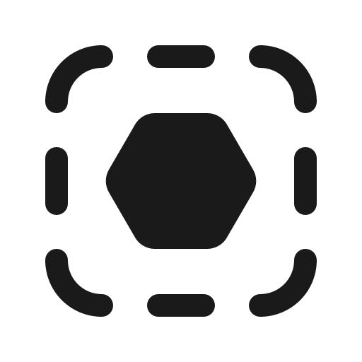 Square hint hexagon 16 filled icon, filled style, from Fluent UI System Icons
