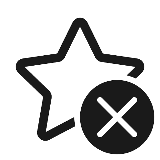 Star dismiss 28 regular icon, solid style, from Fluent UI System Icons