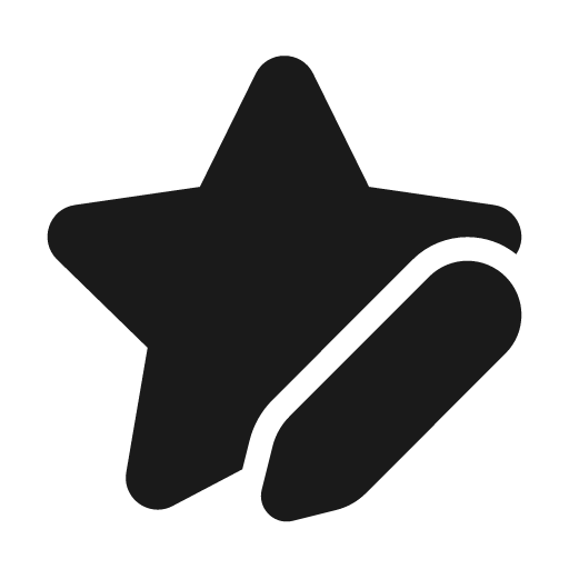 Star edit 24 filled icon, filled style, from Fluent UI System Icons