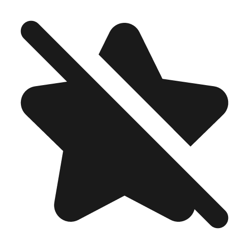 Star off 12 filled icon, filled style, from Fluent UI System Icons