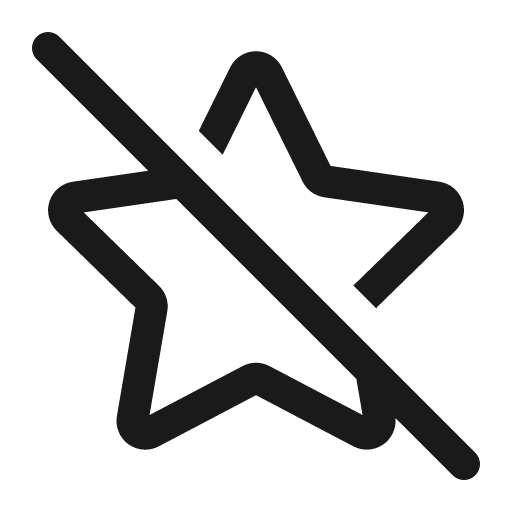 Star off 16 regular icon, solid style, from Fluent UI System Icons
