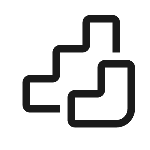 Steps 20 regular icon, solid style, from Fluent UI System Icons