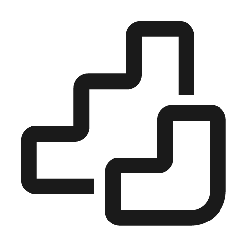 Steps 24 regular icon, solid style, from Fluent UI System Icons