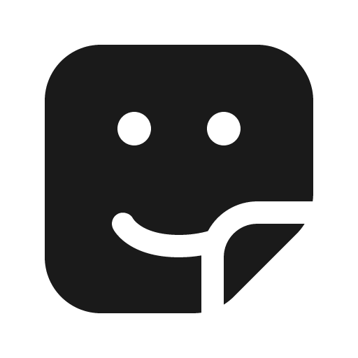 Sticker 16 filled icon, filled style, from Fluent UI System Icons