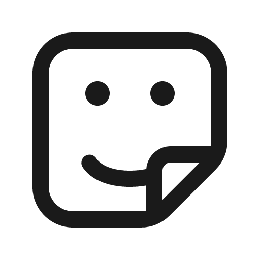 Sticker 16 regular icon, solid style, from Fluent UI System Icons