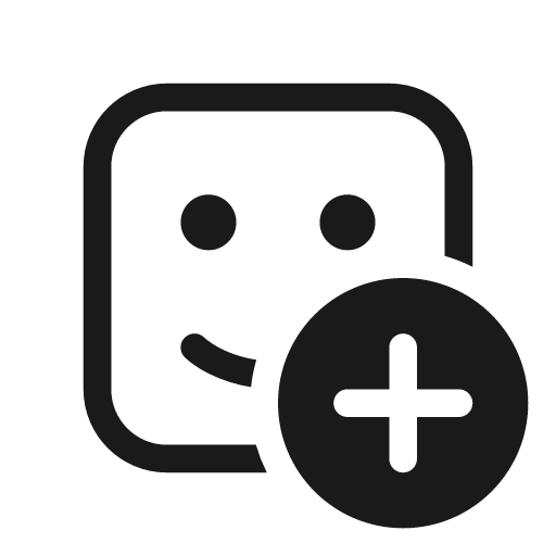 Sticker add 20 regular icon, solid style, from Fluent UI System Icons