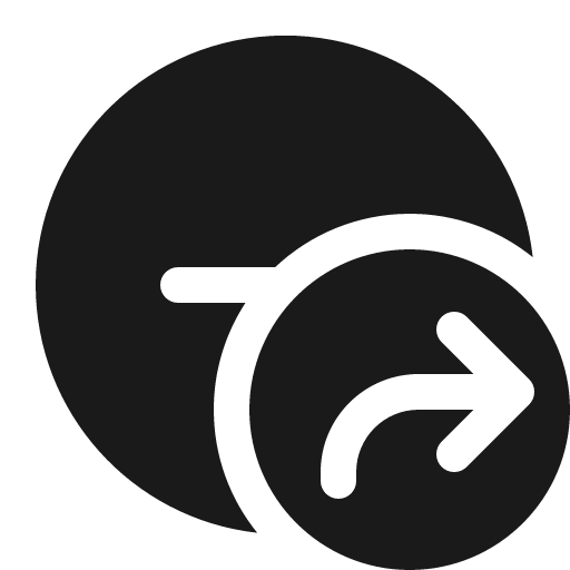 Subtract circle arrow forward 16 filled icon, filled style, from Fluent UI System Icons