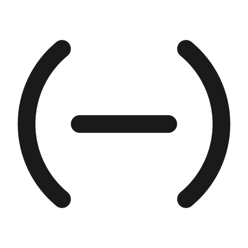 Subtract parentheses 28 filled icon, filled style, from Fluent UI System Icons