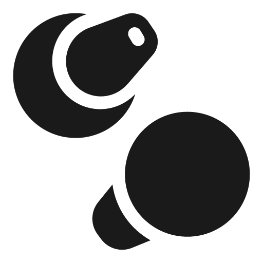 Surface earbuds 20 filled icon, filled style, from Fluent UI System Icons