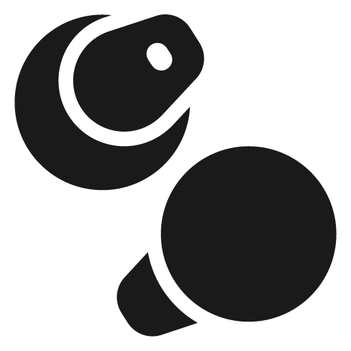 Surface earbuds 24 filled icon, filled style, from Fluent UI System Icons